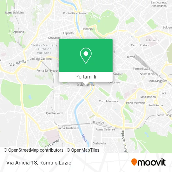 Mappa Via Anicia  13