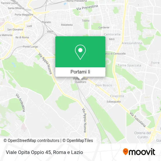 Mappa Viale Opita Oppio  45