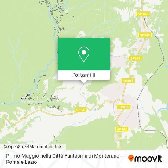 Mappa Primo Maggio nella Città Fantasma di Monterano