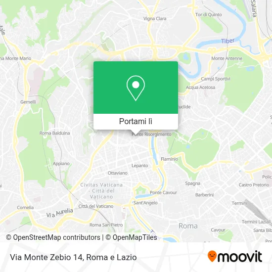 Mappa Via Monte Zebio  14