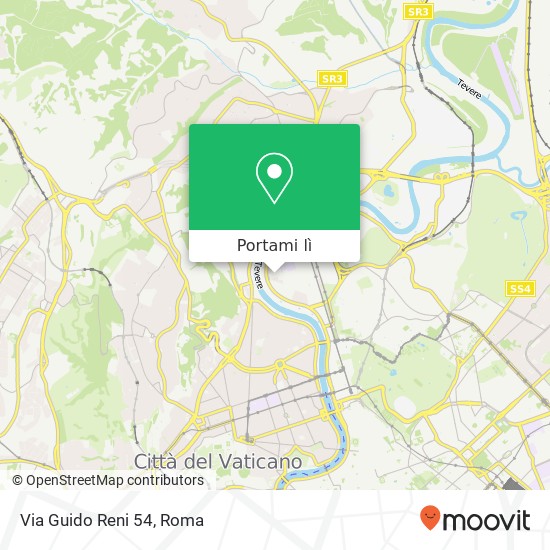 Mappa Via Guido Reni  54