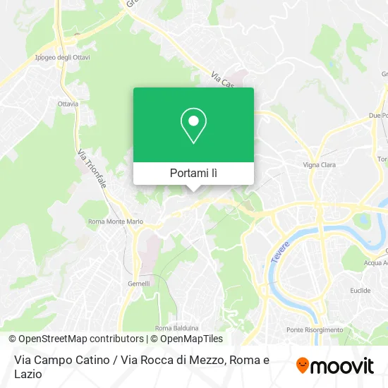 Mappa Via Campo Catino / Via Rocca di Mezzo