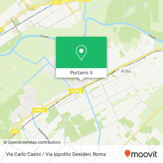 Mappa Via Carlo Casini / Via Ippolito Desideri