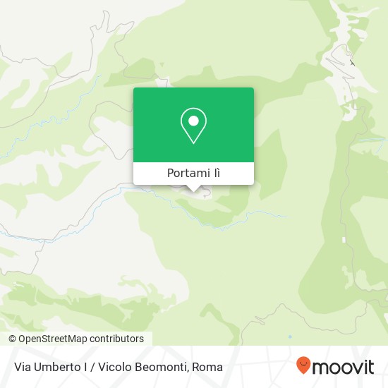 Mappa Via Umberto I / Vicolo Beomonti