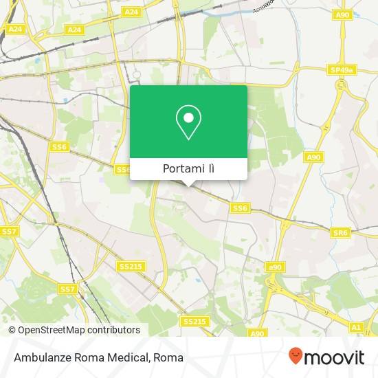 Mappa Ambulanze Roma Medical