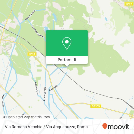 Mappa Via Romana Vecchia / Via Acquapuzza