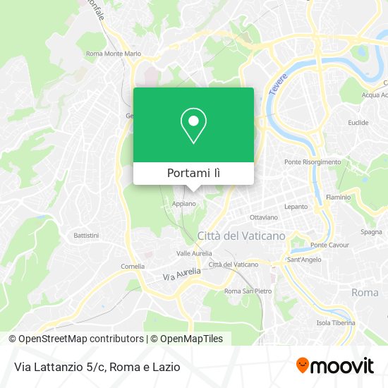 Mappa Via Lattanzio 5/c