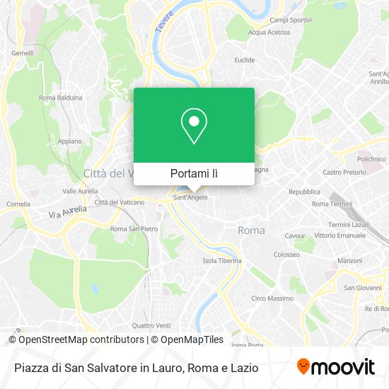 Mappa Piazza di San Salvatore in Lauro