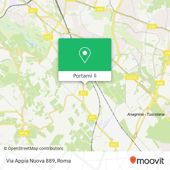 Mappa Via Appia Nuova  889