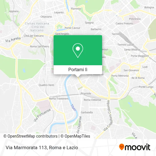 Mappa Via Marmorata  113