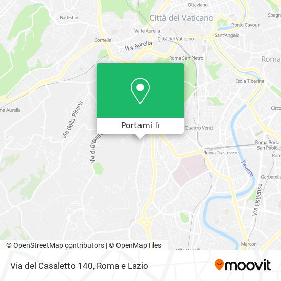 Mappa Via del Casaletto  140