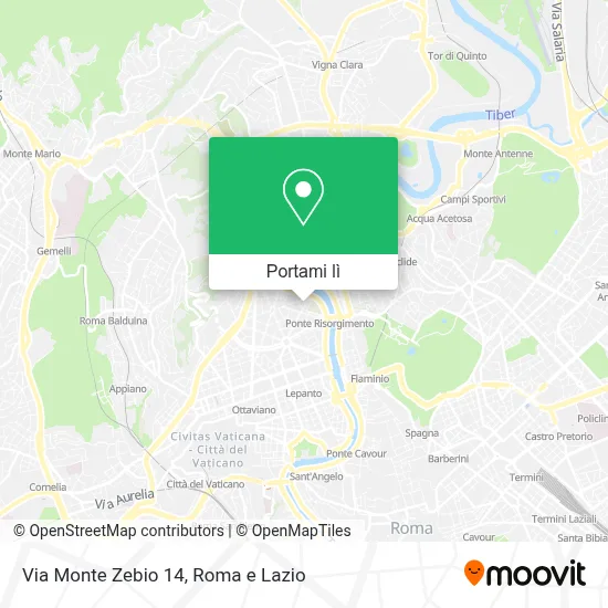 Mappa Via Monte Zebio 14