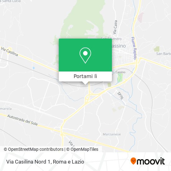 Mappa Via Casilina Nord  1