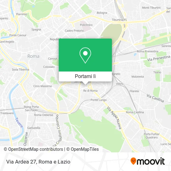 Mappa Via Ardea  27