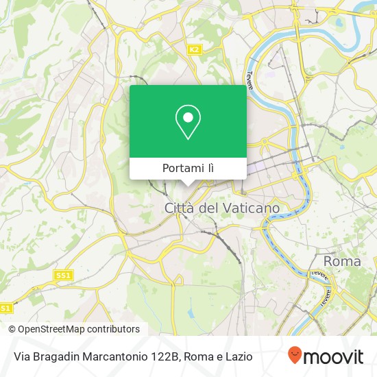 Mappa Via Bragadin Marcantonio 122B