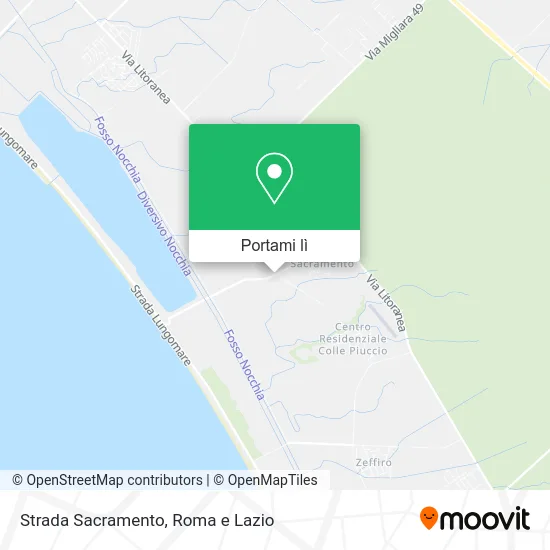 Mappa Strada Sacramento