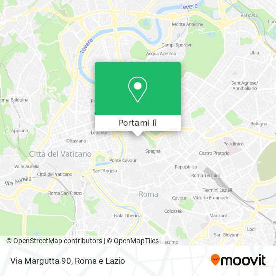 Mappa Via Margutta  90