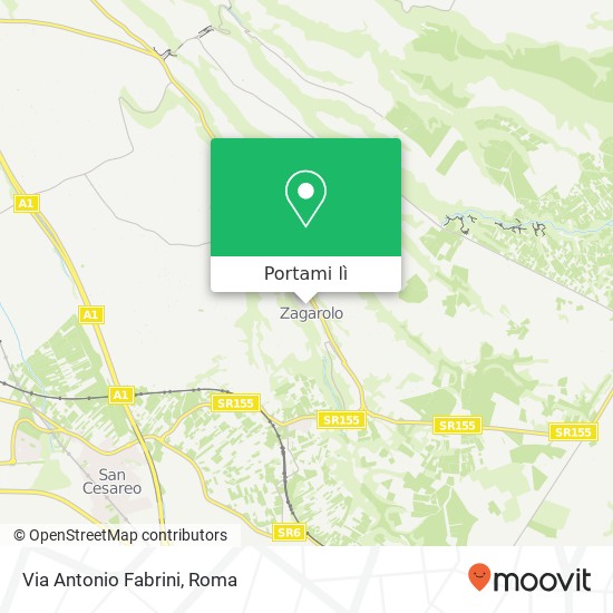 Mappa Via Antonio Fabrini