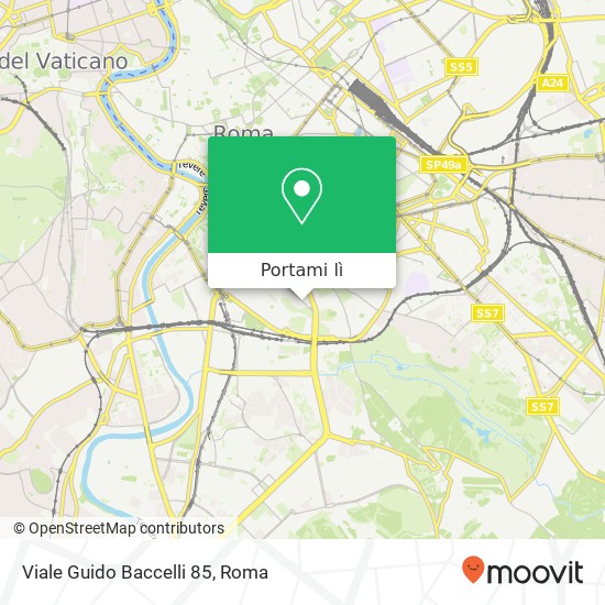 Mappa Viale Guido Baccelli  85