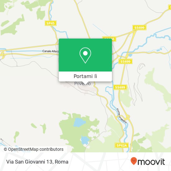 Mappa Via San Giovanni  13