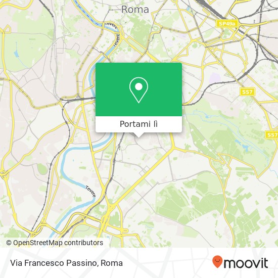 Mappa Via Francesco Passino