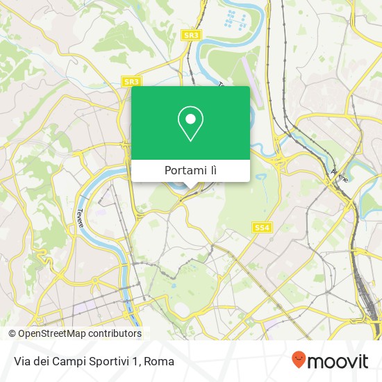 Mappa Via dei Campi Sportivi  1