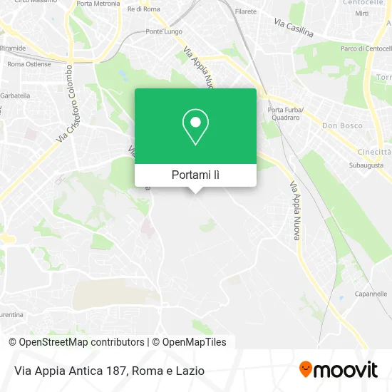 Mappa Via Appia Antica  187