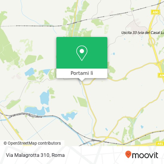 Mappa Via Malagrotta 310