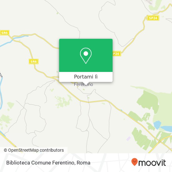 Mappa Biblioteca Comune Ferentino