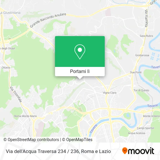 Mappa Via dell'Acqua Traversa 234 / 236