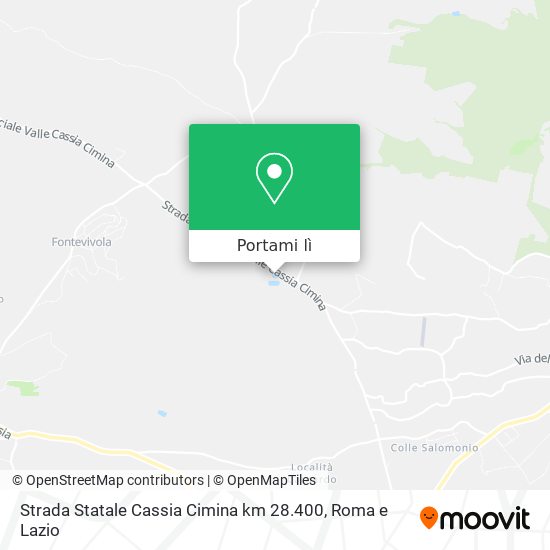 Mappa Strada Statale Cassia Cimina km 28.400