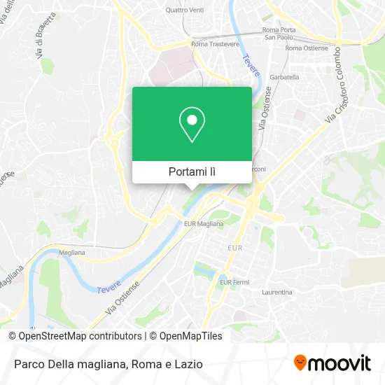 Mappa Parco Della magliana