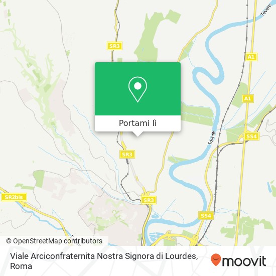 Mappa Viale Arciconfraternita Nostra Signora di Lourdes