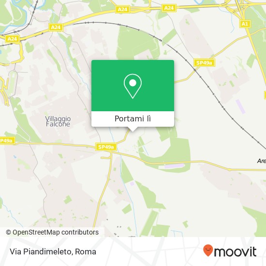 Mappa Via Piandimeleto