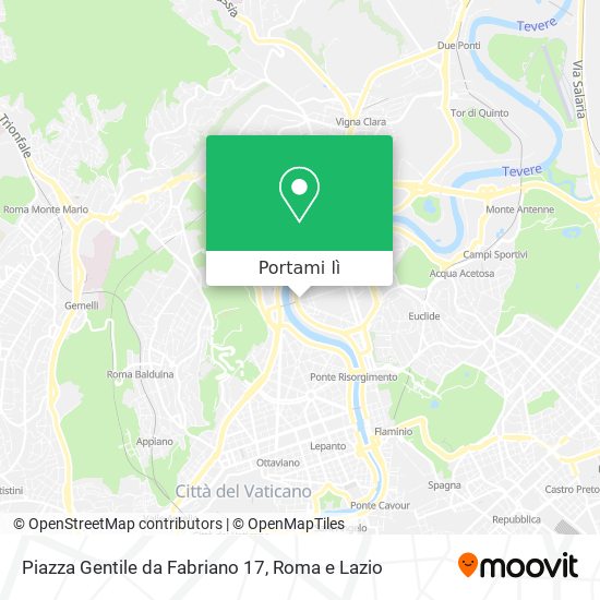 Mappa Piazza Gentile da Fabriano 17