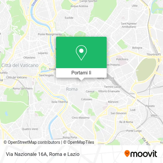Mappa Via Nazionale 16A
