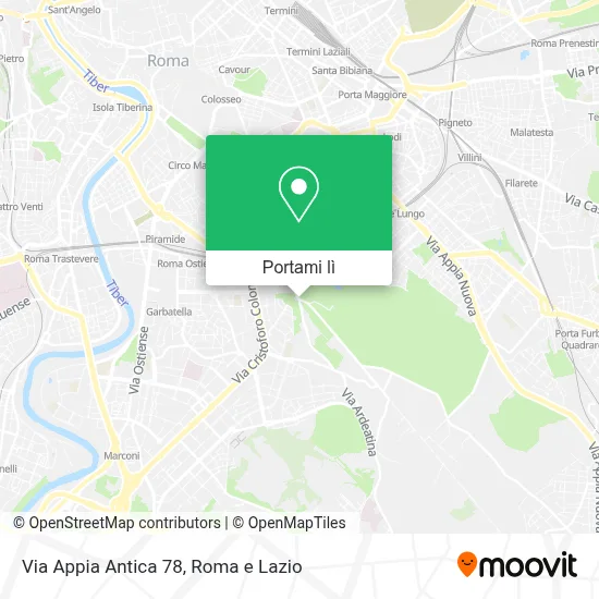 Mappa Via Appia Antica  78