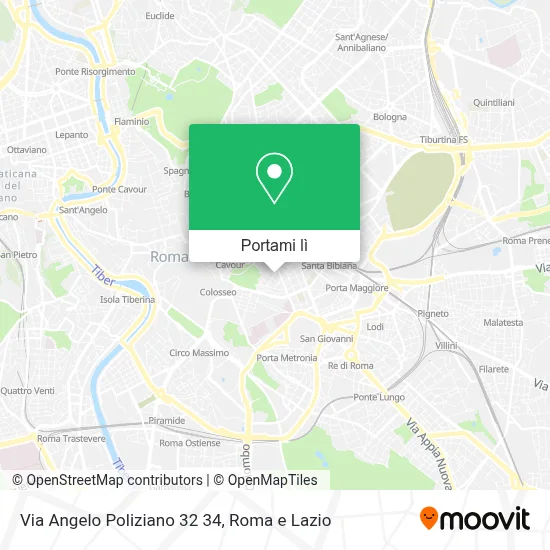Mappa Via Angelo Poliziano 32 34