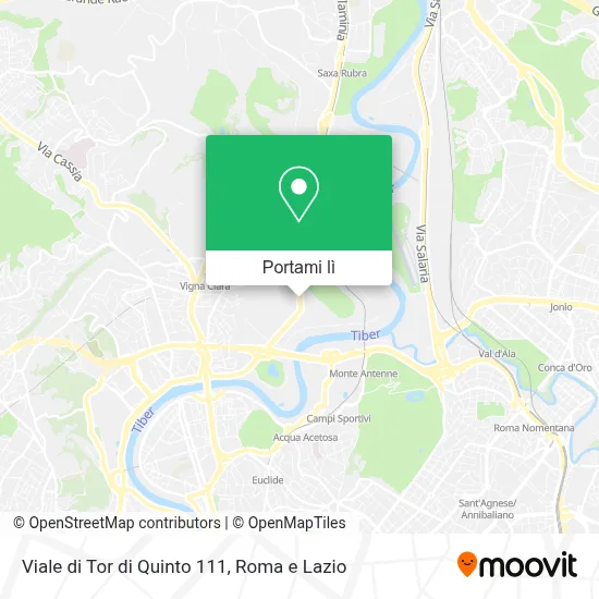 Mappa Viale di Tor di Quinto  111