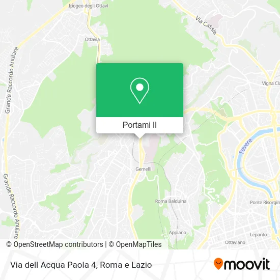 Mappa Via dell Acqua Paola  4