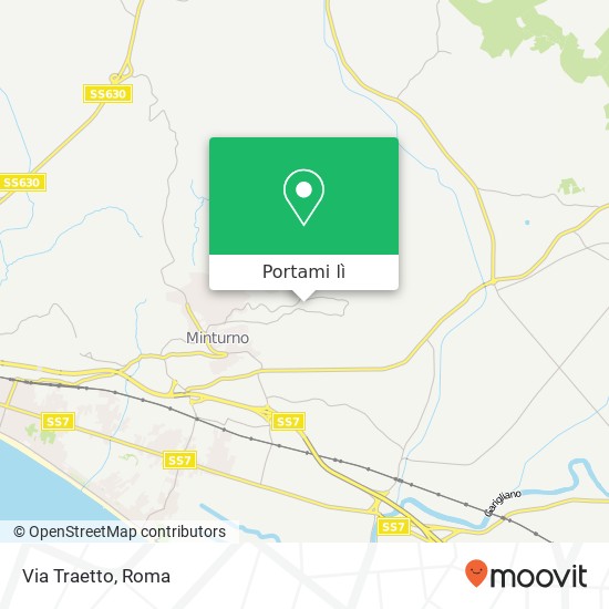 Mappa Via Traetto