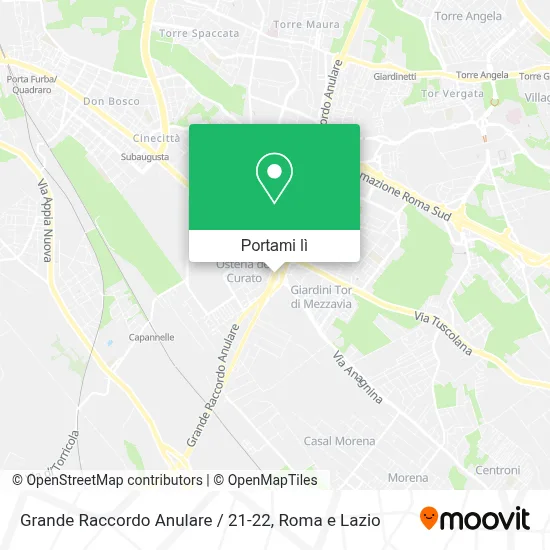 Mappa Grande Raccordo Anulare / 21-22