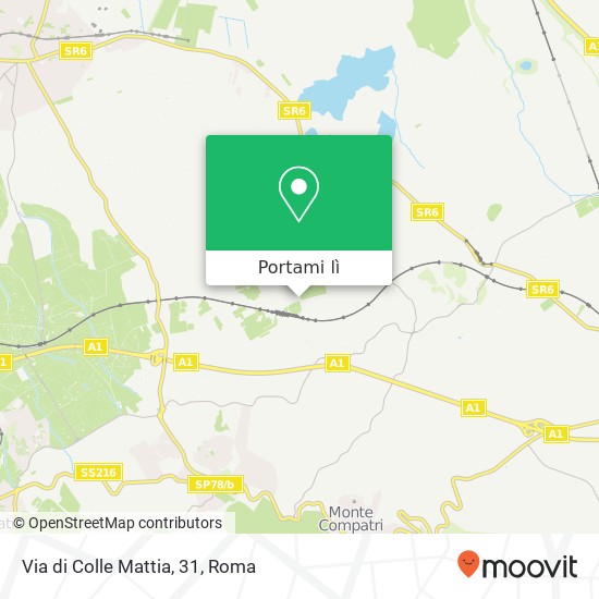 Mappa Via di Colle Mattia, 31