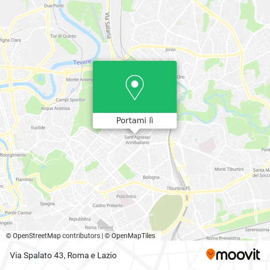 Mappa Via Spalato  43