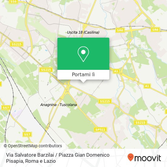 Mappa Via Salvatore Barzilai / Piazza Gian Domenico Pisapia