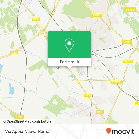 Mappa Via Appia Nuova