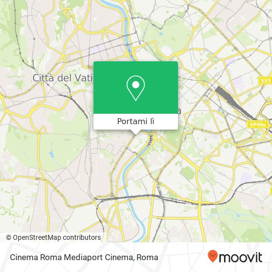 Mappa Cinema Roma Mediaport Cinema