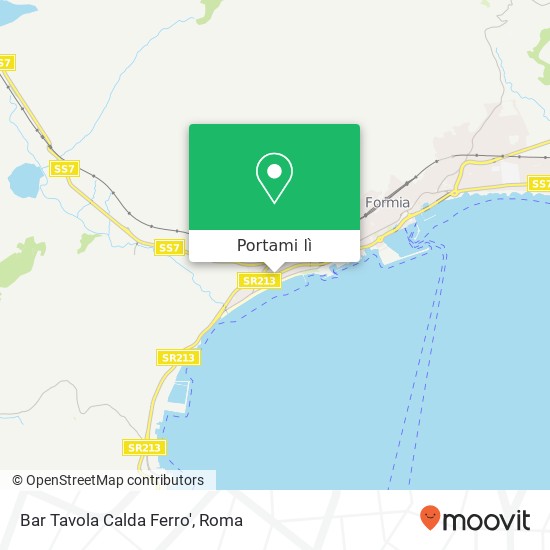 Mappa Bar Tavola Calda Ferro', Via Flacca 04023 Formia