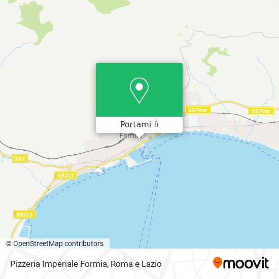 Mappa Pizzeria Imperiale Formia