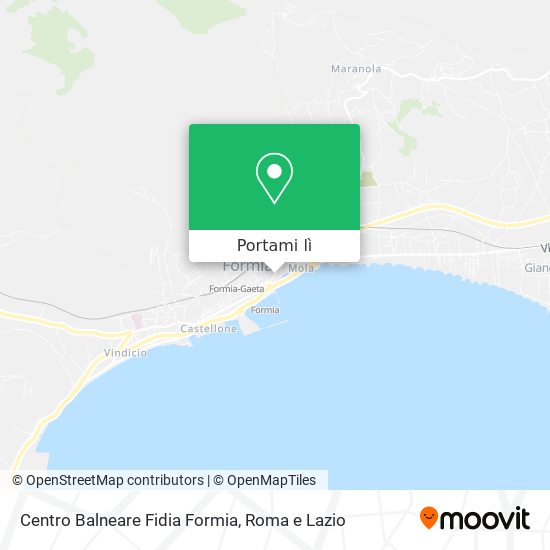 Mappa Centro Balneare Fidia Formia